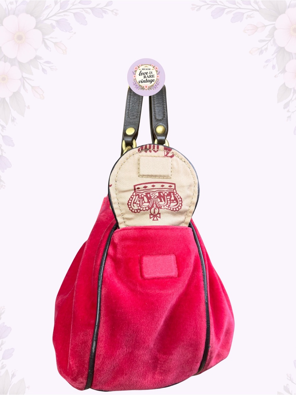 Juicy Couture Hot Pink Velour Fairytale Fluffy Shoulder Bag - Picture 6 of 12